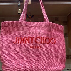 Jimmy Choo Vibrant Pink Tote